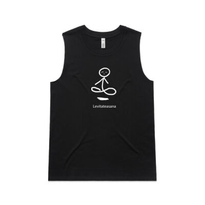 Women's Levitateasana yoga top in white crayon pic Thumbnail