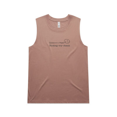 Women's Kicking my Asana tank Thumbnail